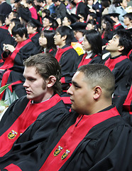 Image showing International graduates at an Asian university during a graduati