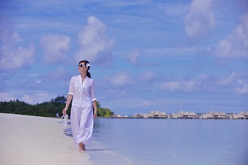 Image showing happy woman enjoy  summer time