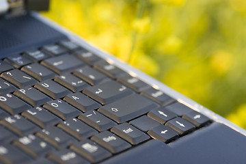 Image showing Detail of a laptop