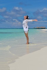 Image showing happy woman enjoy  summer time