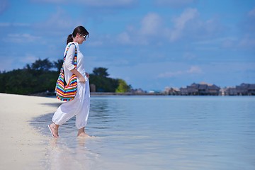 Image showing happy woman enjoy  summer time