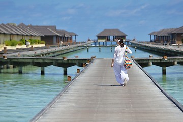 Image showing happy woman enjoy  summer time