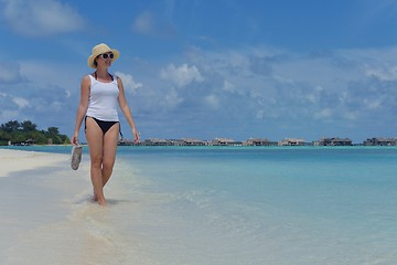 Image showing happy woman enjoy  summer time