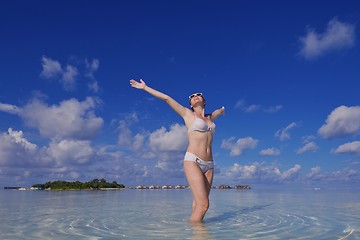 Image showing happy woman enjoy  summer time