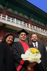 Image showing Graduation day for an international student at an Asian universi