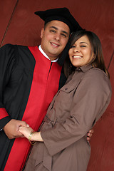 Image showing Happy graduate with his partner