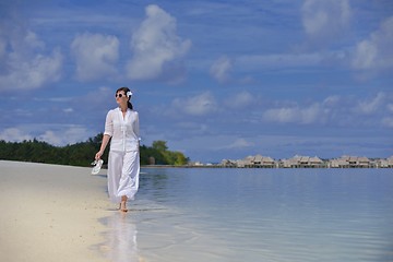 Image showing happy woman enjoy  summer time