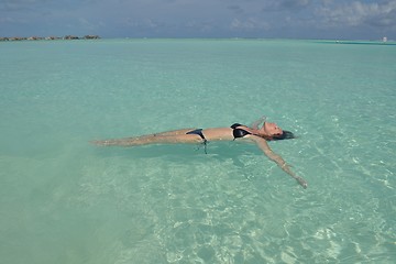 Image showing happy woman enjoy  summer time