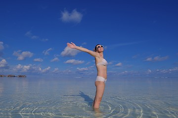 Image showing happy woman enjoy  summer time