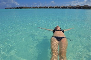 Image showing happy woman enjoy  summer time