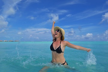 Image showing happy woman enjoy  summer time