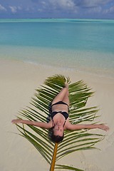 Image showing happy woman enjoy  summer time