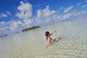 Image showing happy woman enjoy  summer time