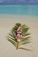 Image showing happy woman enjoy  summer time