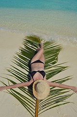 Image showing happy woman enjoy  summer time