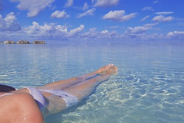 Image showing happy woman enjoy  summer time