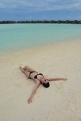 Image showing happy woman enjoy  summer time