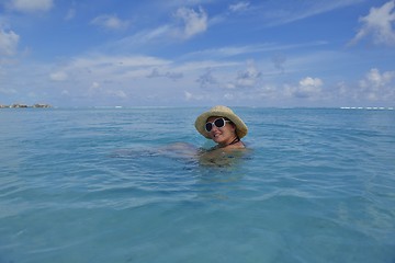 Image showing happy woman enjoy  summer time