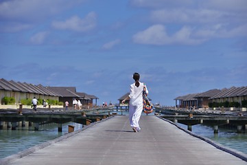 Image showing happy woman enjoy  summer time