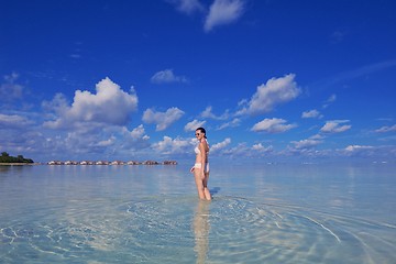 Image showing happy woman enjoy  summer time