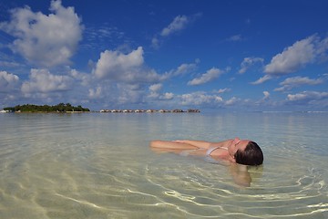 Image showing happy woman enjoy  summer time