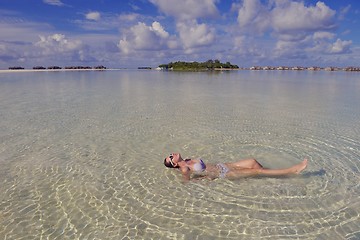 Image showing happy woman enjoy  summer time