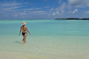 Image showing happy woman enjoy  summer time