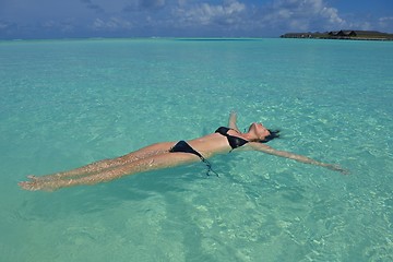 Image showing happy woman enjoy  summer time