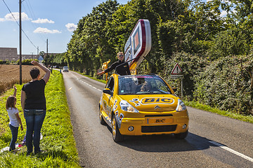 Image showing Bic Car During Le Tour de France