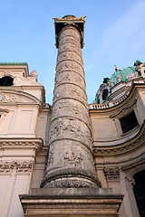 Image showing Karlskirche Church in Vienna, Austria