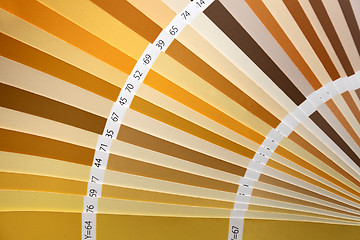 Image showing Pantone color palette catalogue in close up