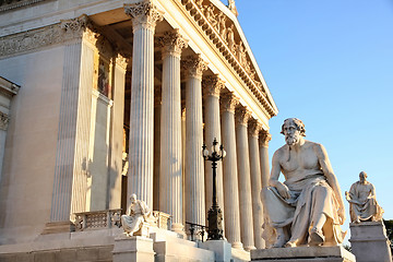 Image showing The Austrian Parliament in Vienna, Austria