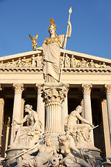 Image showing The Austrian Parliament in Vienna, Austria