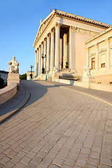 Image showing The Austrian Parliament in Vienna, Austria