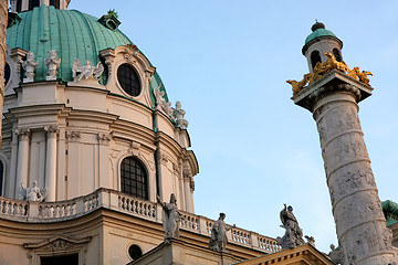 Image showing Karlskirche Church in Vienna, Austria