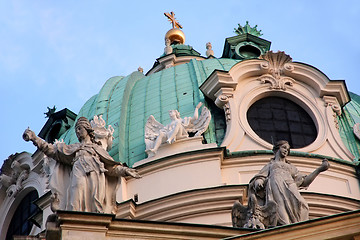 Image showing Karlskirche Church in Vienna, Austria