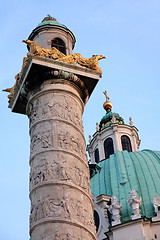 Image showing Karlskirche Church in Vienna, Austria