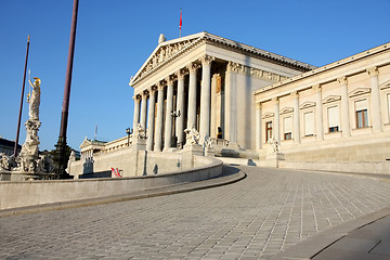 Image showing The Austrian Parliament in Vienna, Austria