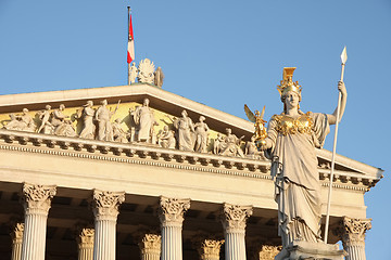 Image showing The Austrian Parliament in Vienna, Austria