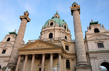 Image showing Karlskirche Church in Vienna, Austria