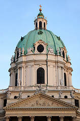 Image showing Karlskirche Church in Vienna, Austria