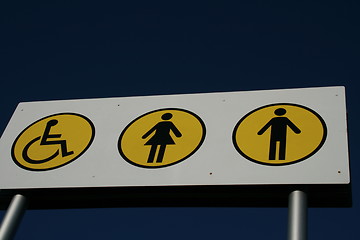 Image showing Toilets Sign