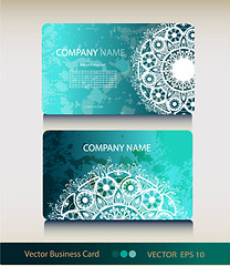 Image showing Set of abstract geometric business card