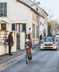 Image showing The Cyclist Andreas Klöden- Paris Nice 2013 Prologue in Houille