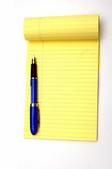 Image showing Notepad and pen