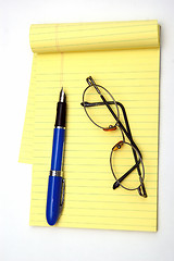 Image showing Notepad and pen