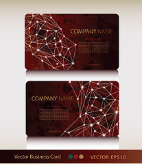 Image showing Set of abstract geometric business card