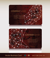 Image showing Set of abstract geometric business card