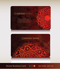 Image showing Set of abstract geometric business card