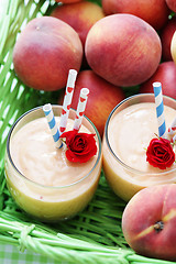 Image showing peach smoothie 